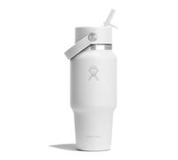 Hydro Flask - Wide Flex Straw Travel Bottle - Borraccia 710 ml bianco/grigio