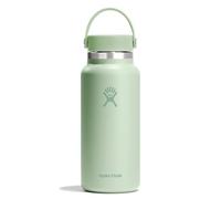 HYDRO FLASK - Wide Mouth Bottiglia d'acqua da 946 ml (32 oz) - Acciaio inossidabile con isolamento sottovuoto e coperchio a prova di perdite e rivestimento in polvere - Aloe