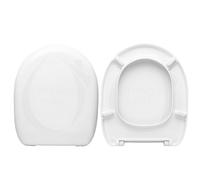 HYDRO HOME Copriwater Angela Hidra Compatibile, Tavoletta Wc In Plastica Termoindurente Con Cerniere Regolabili,Asse Wc Colore Bianco MADE IN ITALY