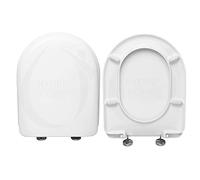 HYDRO HOME Copriwater Catalano Canova Compatibile, Tavoletta Wc In Plastica Termoindurente Con Cerniere Regolabili,Asse Wc Colore Bianco MADE IN ITALY