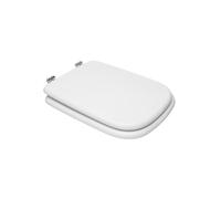 HYDRO HOME Copriwater Compatibile con Ideal standard CONCA, Tavoletta WC in legno verniciato, cerniere incluse, Sedile WC Resistente, Chiusura Classica, Montaggio rapido (BIANCO EUR)