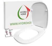 HYDRO HOME Copriwater Compatibile con Pozzi Ginori 500, Tavoletta WC Termoindurente Antibatterica, Sedile WC con Cerniere Fissaggio dall’Alto Chiusura Classica, Montaggio rapido, Bianco