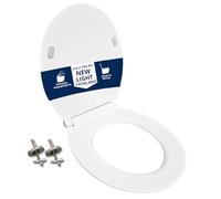 HYDRO HOME Copriwater compatibile con serie New Light ceramica Catalano Super Sottile Slim Chiusura Ammortizzata e Sgancio Rapido Plastica Termoindurente Cerniere Regolabili fissaggio dall'alto Bianco