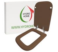 HYDRO HOME - Copriwater Ideal Standard Conca Come Originale, Tavoletta WC Ideal Standard con Cerniere Inclinate Idonee, Coperchio Water Copri Water in Legno Rivestito (NOCE)