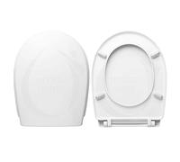 HYDRO HOME Copriwater Ideal standard Liuto Compatibile, Tavoletta Wc In Plastica Termoindurente Avvolgente Con Cerniere Regolabili,Asse Wc Colore Bianco MADE IN ITALY