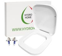 HYDRO HOME - Copriwater One Rak Ceramics, Tavoletta Wc In Plastica Termoindurente Avvolgente Con Cerniere regolabili Acciaio Inox fissaggio dall'alto, Asse Wc Colore Bianco