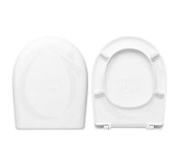 HYDRO HOME Copriwater Selnova 3 Pozzi Ginori Compatibile, Tavoletta Wc In Plastica Termoindurente Con Cerniere Regolabili,Asse Wc Colore Bianco MADE IN ITALY
