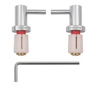 HYDRO HOME Kit Cerniere Copriwater per Tavoletta WC compatibile con Pozzi Ginori, 2 Cerniere in Ottone Cromato, Montaggio Semplice con Brugola Inclusa, Ricambi Universali Soft Close, Made in Italy