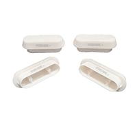 HYDRO HOME Paracolpi wc, kit 4 pezzi, rettangolari in plastica, misure nelle immagini, montaggio facile fai da te, produzione italiana (BIANCHI, RETTANGOLARI/PLASTICA 2)