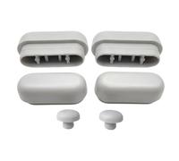 HYDRO HOME Paracolpi WC, Kit 6 Pezzi, 4 Tacchetti rettangolari e 2 tondi, Diversi spessori, Montaggio Facile Fai da Te, Produzione Italiana (12 mm)