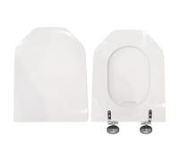 HYDRO HOME Tavoletta Wc Compatibile con Absolute Classic Ideal Standard, Copriwater In Legno Rivestito Con 2 mm Di Resina,Tavoletta Wc Con Cerniere Fissaggio Dall'alto MADE IN ITALY