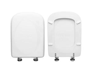 HYDRO HOME Tavoletta Wc Compatibile con EDOS HATRIA SPEA, Copriwater In Legno Rivestito Con 2 mm Di Resina,Tavoletta Wc Con Cerniere Fissaggio Dal Basso MADE IN ITALY