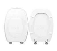 HYDRO HOME Tavoletta Wc Compatibile con GRAN SASSO HATRIA SPEA, Copriwater In Legno Rivestito Con 2 mm Di Resina Colore Bianco, Cerniere Fissaggio Dal Basso MADE IN ITALY