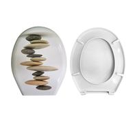 HYDRO HOME - Tavoletta WC Copriwater Stampato Compatibile con Vari Modelli, Coperchio Water Sedile WC Ideale per Dare un Tocco di Personalità al tuo Bagno, Coperchio WC (Zen)