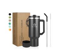 hydro2go Tazza Termica con Cannuccia, 1200 ml, Caldo 10 h/Freddo 12 h, Senza BPA, Lavabile in Lavastoviglie - Tazza da Viaggio