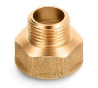 HYDROBIL Connettore di Riduzione BSP con Boccola in Ottone | 3/4" X 1/2" | Per Acqua Calda e Sistemi di Riscaldamento Centralizzato | Miglioramento Dell'installazione Dei Tubi | Robusto