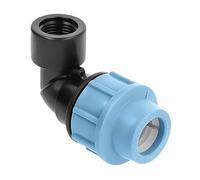 HYDROBIL Raccordo Idraulico MDPE per Tubi d'Acqua, Adattatore a Gomito 20mm x 1/2" BSP Femmina, per Tubi in Plastica MDPE, 16 Bar, Temperatura Massima 45°C, Raccordi a Compressione