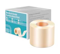 Hydrocolloid Roll For Wound Care - 5cmx5.0m - 0.3mm Thickness, Cut-to-Size Waterproof Dressing Tape - Flexible & Skin-Friendly Bandage Patch For Cuts,Blisters,grazes,Minor Wounds - Self-Adhesive