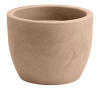 hydroflora 63001450 Vaso Nicoli Hera, Diametro 50 cm, Altezza 38 cm, Colore Avana Opaco