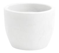 VASO BASSO TONDO ELEGANTE DA 38H NICOLI HERA MATT BIANCO R3850B
