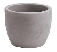 hydroflora 63001470 Vaso Nicoli Hera, Diametro 50 cm, Altezza 38 cm, Colore Grigio Cenere Opaco