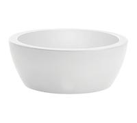 VASO A CIOTOLA BASSO PER COMPOSIZIONI NICOLI THETIS BIANCO R4250B