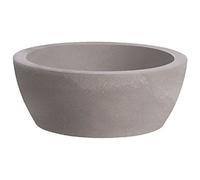 hydroflora 63001645 Vaso a Ciotola Nicoli Thetis, Diametro 50, Altezza 20 cm, Colore Grigio Cenere Opaco