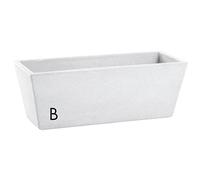 VASO X BALCONE IN RESINA MYSIA NICOLI CENERE 50X20X18H R4550S ELEGANTE