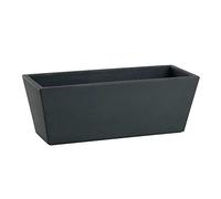 VASO X BALCONE IN RESINA MYSIA NICOLI NERO 50X20X18H R4550P ELEGANTE
