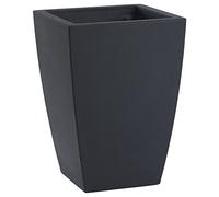 hydroflora 63002605 Vaso Nicoli Logos Matt 30 x 30 x 43 cm, Colore Antracite Opaco