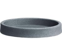 hydroflora 63003145 Nicoli - Sottovaso Rotondo per Vaso Atlas, Diametro 32,5 cm, Altezza 3,9 cm, Grigio Cenere Opaco