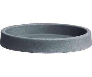 hydroflora 63003145 Nicoli - Sottovaso Rotondo per Vaso Atlas, Diametro 32,5 cm, Altezza 3,9 cm, Grigio Cenere Opaco