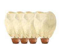 Hydrogarden Cappuccio Protezione Piante, Copertura per svernamento in Tessuto Non Tessuto 80 g/m² Protezione Contro Gel per Piante in Vaso e Rose (80x100 cm) - 4 pc