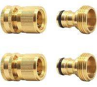Hydrogarden Connettore per Tubo Flessibile da Giardino Collegamento rapido Adattatori per Tubo Flessibile Estensibile da Giardino Connettore Connessione Rapida Rubinetto e Spray Appliance (2SETS)