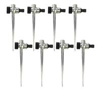 Hydrogarden Spike per Irrigatore da Prato, 8PCS 1/2 Pollici Filettatura Femmina Lato Interfaccia con Filettatura Esterna Connettore per Irrigazione per Prato in Metallo per Irrigazione di