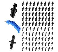 Hydrogarden Tappi per Irrigazione a Goccia da 100 Pezzi, Tappi per Foro di Chiusura Dell'Estremità del Tubo di Irrigazione a Goccia con 1 Strumento di Perforazione del Foro