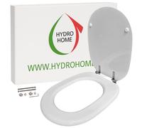 HYDROHOME Copriwater compatibile con Ideal Standard serie Linda Come Originale, Tavoletta Wc Legno Rivestito in Poliestere Cerniere Regolabili fissaggio dal basso, Asse Wc MADE IN ITALY (BIANCO I.S.)