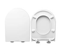 HYDROHOME Copriwater Ideal Standard Fiorile lusso compatibile, Tavoletta Wc In Plastica Termoindurente Avvolgente Con Cerniere Regolabili,Asse Wc Colore Bianco MADE IN ITALY