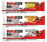 HYDROLYZED BAR 50% [BARRETTA DA 55 G] - barrette proteiche zero zuccheri (GUSTI MISTI, BOX DA 24 BARRETTE)