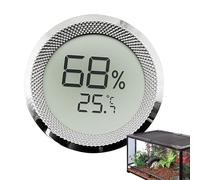 Hydrometer Humidity Meter, Digital Temperature and Humidity Monitor, Compact Round Hygrometer for Accurate Indoor Readings Temperature Humidity Monitor, Digital Hygrometer with Round Design