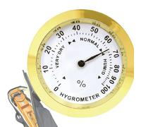Hydrometer Humidity Meter - Hygrometer Thermometer | High Precision Humidity Meter, Multiuse And Easy To Read Analog Round Sensor, Greenhouse Monitor For Humidor Cabinet Cans Care And Maintenance