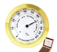 Hydrometer Meter - High Precision Analog Round Sensor | Hygrometer Monitor for Humidor, Cabinet, Storage Cans, Tobacco Care, Home Measurement, Maintenance and Monitoring