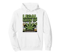 Hydroponic Legal Grow Op Funny Plants Under Lights Humor Felpa con Cappuccio