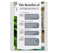 Hydroponic starter guide poster three core pros