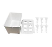 Hydroponics Growing System - 6-Holes Hydroponic Box Kit, Easy DIY Hydroponic Setup, Soilless Cultivation Box for, Garden, Greenhouse, Farm, Backyard, Windowsill, Balcony