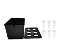 Hydroponics Growing System, 6-Holes Hydroponic Box Kit, Soilless Cultivation Tray for Vegetables, Flowers, Fruits, Indoor and Outdoor Garden, Greenhouse, Balcony, Windowsill, Backyard, and Farm Use