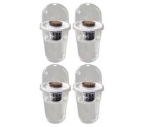 Hydroponik - Set di vasi da coltivazione, riutilizzabili in polipropilene, cesti a rete trasparenti per giardino, serra e balcone, ideali per verdure, erbe e fiori, 10 x 15 cm