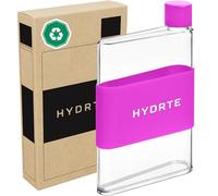 Hydrte Borraccia piatta, 334,5 g, design sottile a prova di perdite, perfetta per donne e uomini, bottiglia quadrata senza BPA