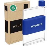 Hydrte Borraccia trasparente da 470 ml, borraccia professionale da viaggio, sottile, leggera e senza BPA, per viaggi e idratazione quotidiana (blu notte)
