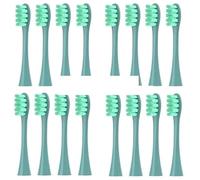 HYEBNP 4/8/12/16 Pezzi di testine di Ricambio for spazzolino da Denti compatibili con Oclean X/X PRO/ Z1/ F1/ One/Air 2/ SE spazzolino Elettrico Sonico Bristle (8 Pezzi Blu)(16 PCS Green)